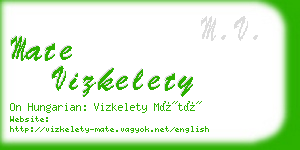 mate vizkelety business card